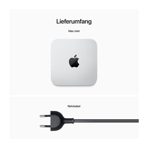 Apple Mac mini M1 16GB 512GB SSD 8-core GPU WLAN Silber CTO Apple Mac mini M1 16GB 512GB SSD 8-core GPU WLAN Silber CTO