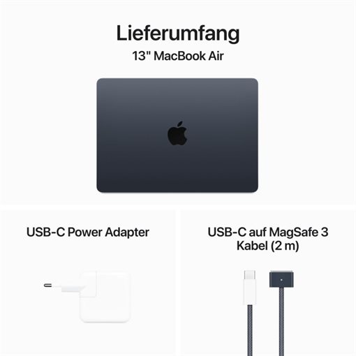 Apple MacBook Air M3 MXCV3D/A 34,5cm 13,6Zoll 512GB 16GB RAM macOS