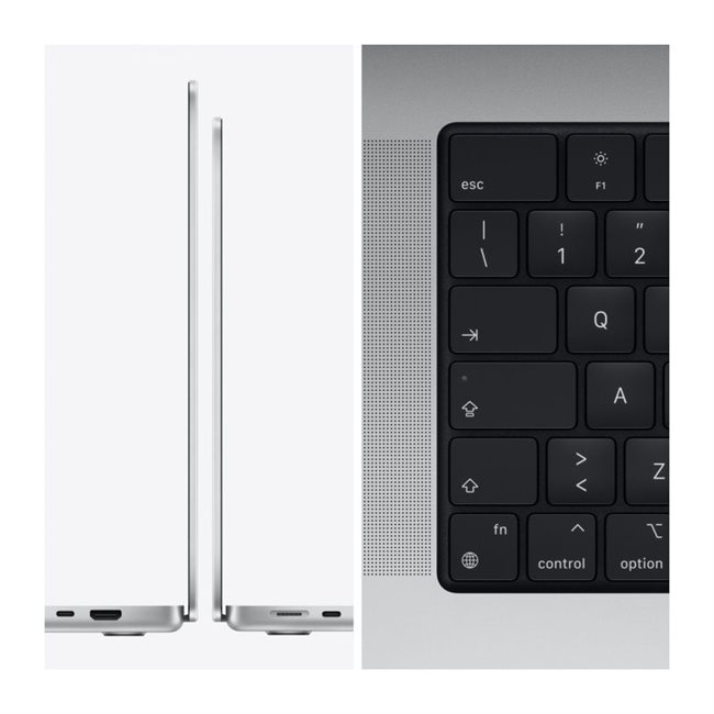 Apple MacBook Pro 41,05cm 16,2Zoll M1 Pro Chip 10-Core 16GB 1TB SSD Silber Apple MacBook Pro 41,05cm 16,2Zoll M1 Pro Chip 10-Core 16GB 1TB SSD Silber