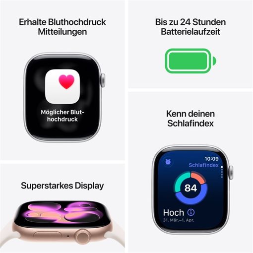 Apple Watch Series 11 Alu, Roségold Band:Hellrosa Gr, S/M 64GB 46mm GPS Apple Watch Series 11 Alu, Roségold Band:Hellrosa Gr, S/M 64GB 46mm GPS