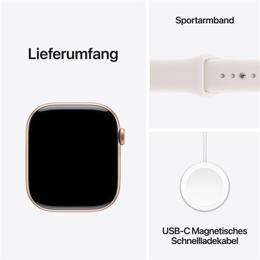 Apple Watch Series 11 Alu, Roségold Band:Hellrosa Gr, S/M 64GB 46mm GPS Apple Watch Series 11 Alu, Roségold Band:Hellrosa Gr, S/M 64GB 46mm GPS