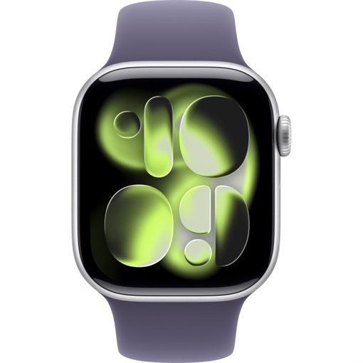 Apple Watch Series 11 Alu, Silber Band:Purple fog Gr, S/M 64GB 42mm LTE