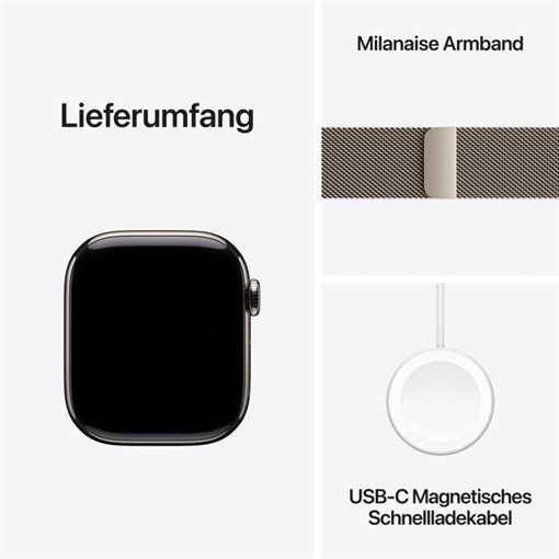 Apple Watch Series 11 Natürliches Titan Band:Natürlich Gr, S/M 64GB 46mm Apple Watch Series 11 Natürliches Titan Band:Natürlich Gr, S/M 64GB 46mm