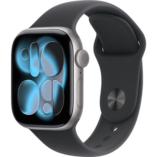 Apple Watch Series 11 Space grau Alu Band:Schwarz Gr, S/M 64GB 42mm GPS