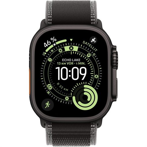 Apple Watch Ultra 3 Black Titanium Band:Black/charcoal Gr, S/M 64GB 49mm Apple Watch Ultra 3 Black Titanium Band:Black/charcoal Gr, S/M 64GB 49mm