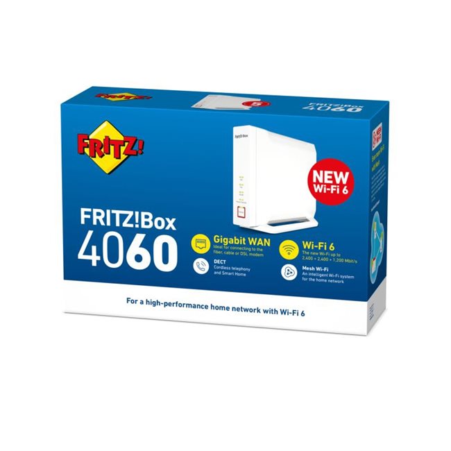 AVM FRITZ!Box 4060 Wireless Router 3-Port-Switch Dual-Band AVM FRITZ!Box 4060 Wireless Router 3-Port-Switch Dual-Band