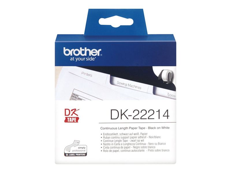 Brother Original - Etikettenrolle weiß 1,2cm x 30,