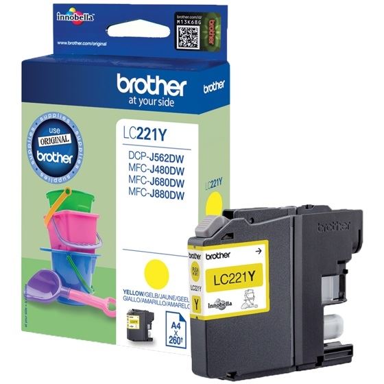 Brother Original - Tinte gelb - LC221Y Brother Original - Tinte gelb - LC221Y
