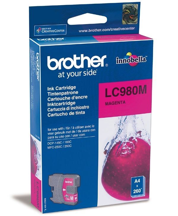 Brother Tinte magenta für DCP-145C, LC-980M