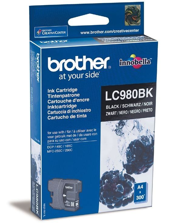 Brother Tinte schwarz für DCP-145C, LC-980BK Brother Tinte schwarz für DCP-145C, LC-980BK
