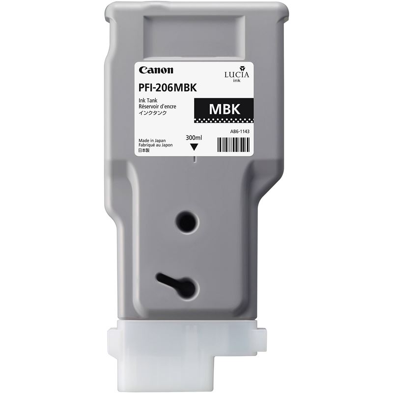 Canon Original - Tinte matt schwarz PFI-206MBK Canon Original - Tinte matt schwarz PFI-206MBK