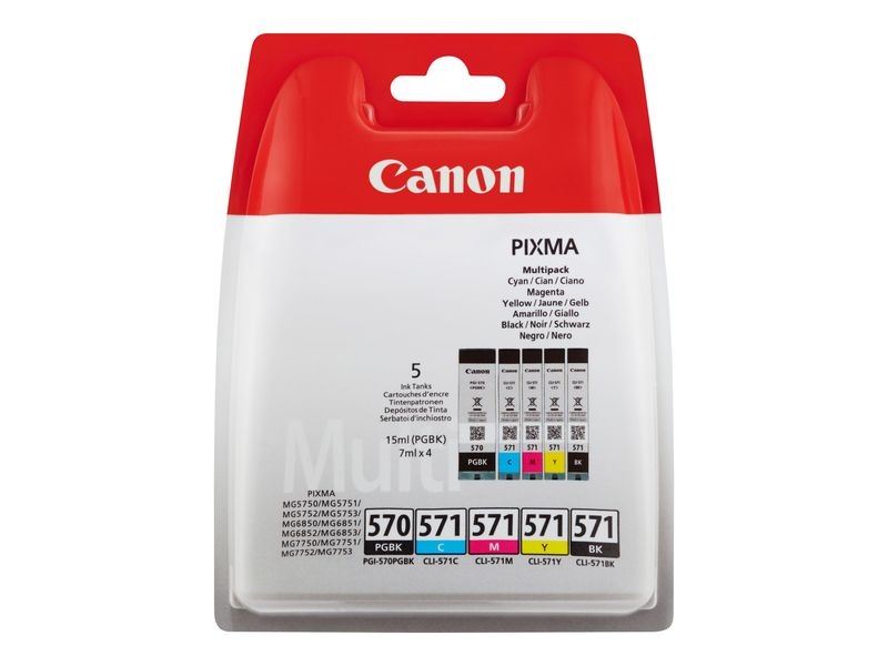 Canon Original MultiPack CMYBKPGBK PGI-570/CLI-571 Canon Original MultiPack CMYBKPGBK PGI-570/CLI-571