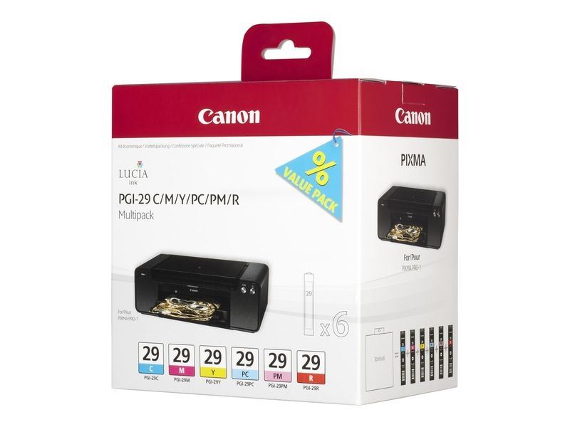 Canon Tintenset Multipack farbig PGI-29PACK2 Canon Tintenset Multipack farbig PGI-29PACK2