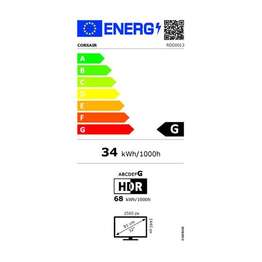 Corsair XENEON 32QHD165, 81,3 cm (32 Zoll) - 2560 x 1440 QHD Corsair XENEON 32QHD165, 81,3 cm (32 Zoll) - 2560 x 1440 QHD