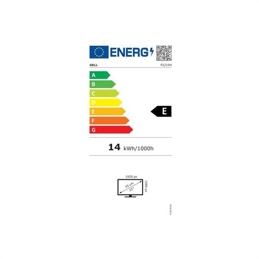 Dell P2219H, 55,9 cm (22 Zoll), 1920 x 1080 Pixel, Full HD, LCD, 8
