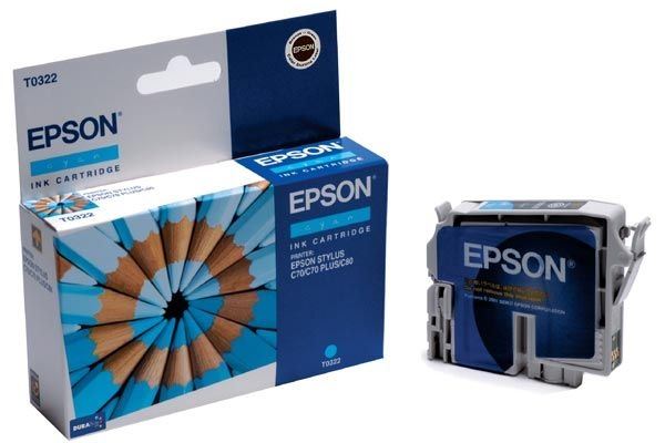 EPSON Farbtintenpatrone für Stylus C80, cyan EPSON Farbtintenpatrone für Stylus C80, cyan