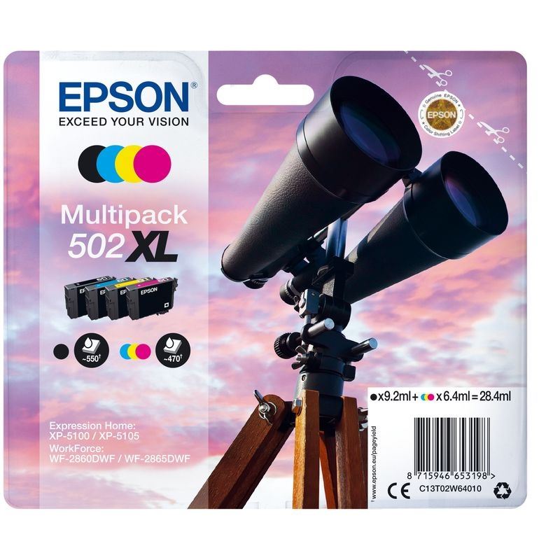 Epson Original 502XL Tinte 4er Multipack bkcmy - C13T02W64010