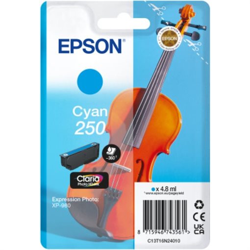 Epson Original Tinte cyan 250 Violin Claria - C13T16N24010 Epson Original Tinte cyan 250 Violin Claria - C13T16N24010
