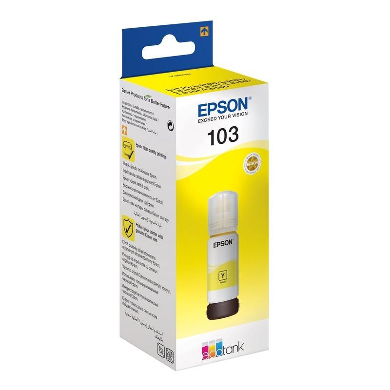 Epson Original Tinte gelb EcoTank 103 - C13T00S44A10 Epson Original Tinte gelb EcoTank 103 - C13T00S44A10