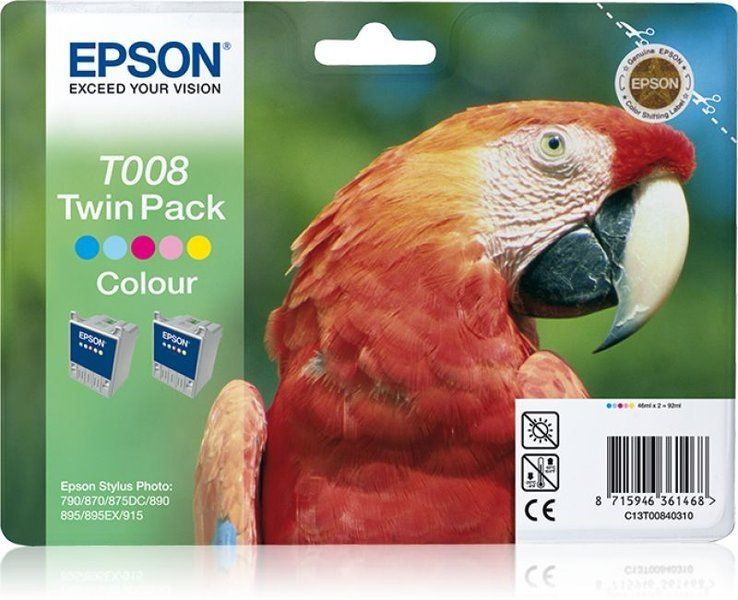 Epson T008 Twin Pack - 2er-Pack - Farbe