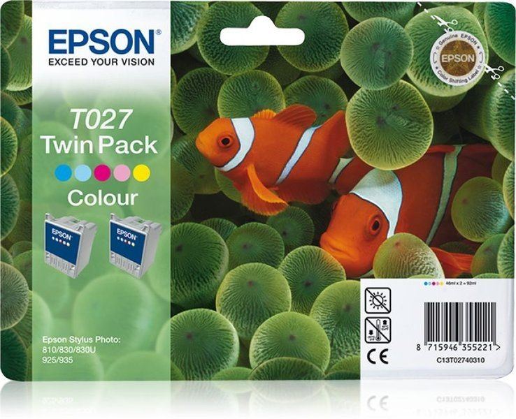 Epson T027 Twin Pack - 2er-Pack - Farbe