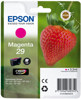 Epson Tinte Singlepack magenta 29 T2983 Epson Tinte Singlepack magenta 29 T2983