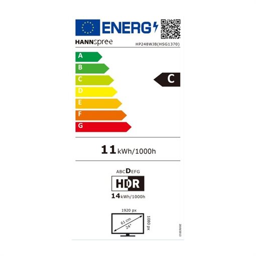 Hannspree HP248WJB, 60,5 cm (23.8 Zoll), 1920 x 1080 Pixel, Full