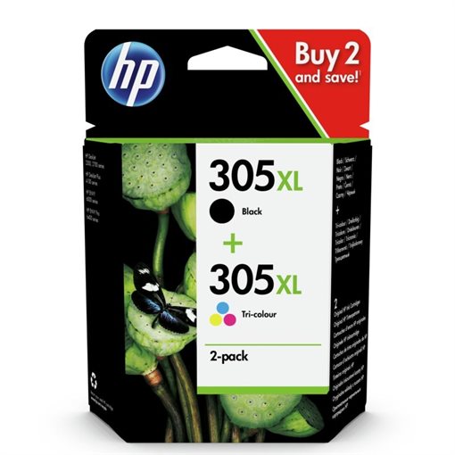 HP 305XL Original HC Combo Pack - 2er-Pack BKCMY - 6ZA94AE HP 305XL Original HC Combo Pack - 2er-Pack BKCMY - 6ZA94AE