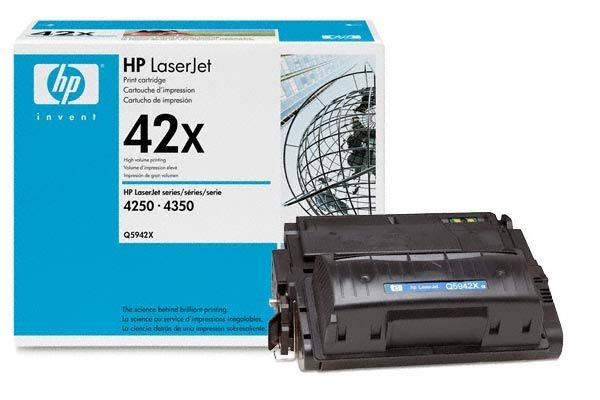 HP 42X original HC Toner schwarz - Q5942X HP 42X original HC Toner schwarz - Q5942X