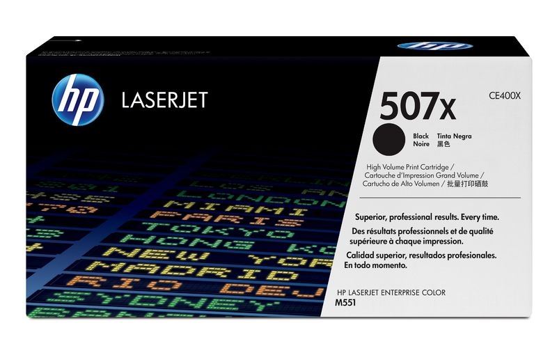 HP 507X original HC Toner schwarz - CE400X HP 507X original HC Toner schwarz - CE400X