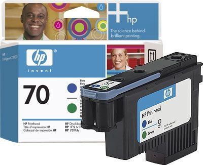 HP 70 blau/grün DesignJet Druckkopf - C9408A HP 70 blau/grün DesignJet Druckkopf - C9408A