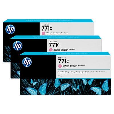 HP 771C original 3er-Pack Tinte magenta - B6Y35A