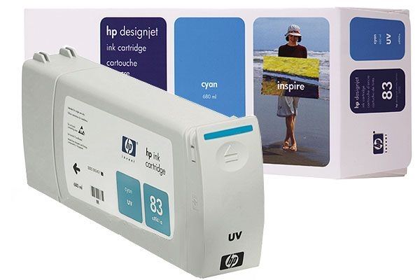 HP 83 original Tinte cyan - C4941A