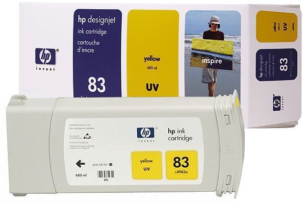 HP 83 original Tinte gelb - C4943A