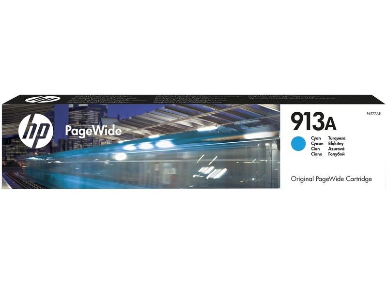HP 913A original PageWide Tinte cyan - F6T77AE HP 913A original PageWide Tinte cyan - F6T77AE