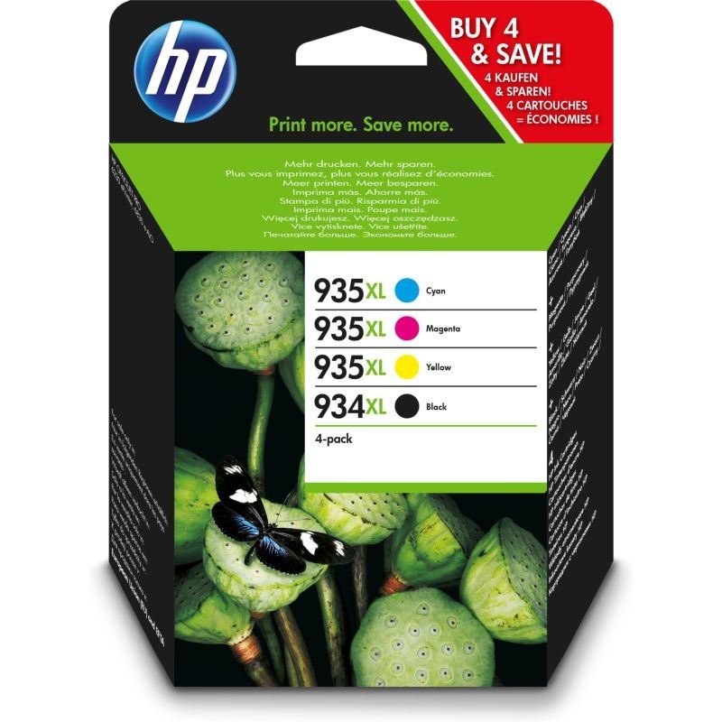 HP 934XL/935XL Original HC Tinten Multipack BKCMY - X4E14AE HP 934XL/935XL Original HC Tinten Multipack BKCMY - X4E14AE