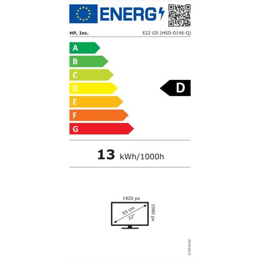 HP E22 G5 E-Series 54,6cm 21,5Zoll Full HD @75Hz 5ms HDMI DP USB Schwarz