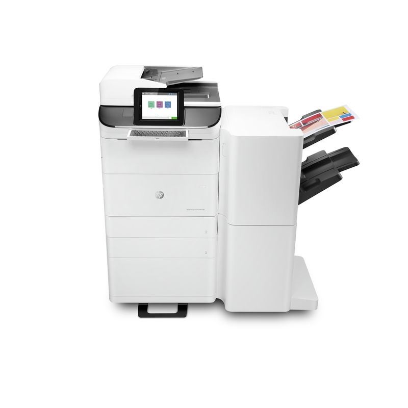 HP PageWide Managed Color Flow MFP E77660z+ mit 1 x 550 Blatt-Zufuhr und Z4L04A Finisher