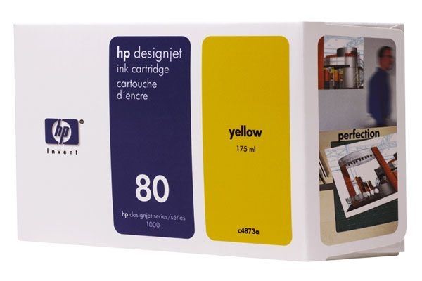 HP Tinte Nr. 80 für DJ 1050 gelb - C4873A HP Tinte Nr. 80 für DJ 1050 gelb - C4873A