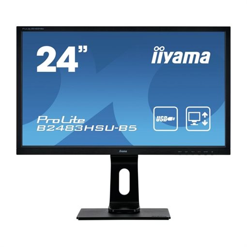 iiyama ProLite B2483HSU-B5, 61 cm (24 Zoll), 1920 x 1080 Pixel,
