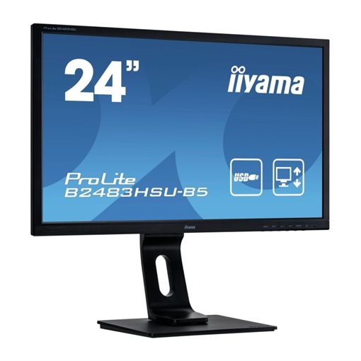 iiyama ProLite B2483HSU-B5, 61 cm (24 Zoll), 1920 x 1080 Pixel,