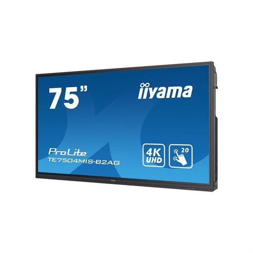 iiyama ProLite TE7504MIS-B2AG 189,3 cm (75 Zoll) LCD-Display iiyama ProLite TE7504MIS-B2AG 189,3 cm (75 Zoll) LCD-Display