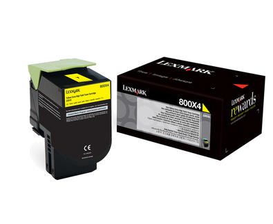 Lexmark 800X4 Toner gelb - 80C0X40 Lexmark 800X4 Toner gelb - 80C0X40