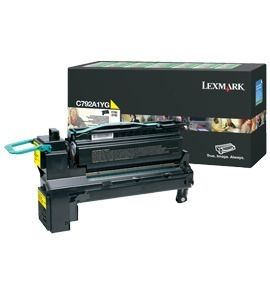 Lexmark Rückgabe-Tonerkassette gelb für C792/X792