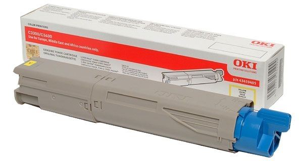 Oki Toner gelb für C3450N/C3400N/C3300N, 43459329 Oki Toner gelb für C3450N/C3400N/C3300N, 43459329