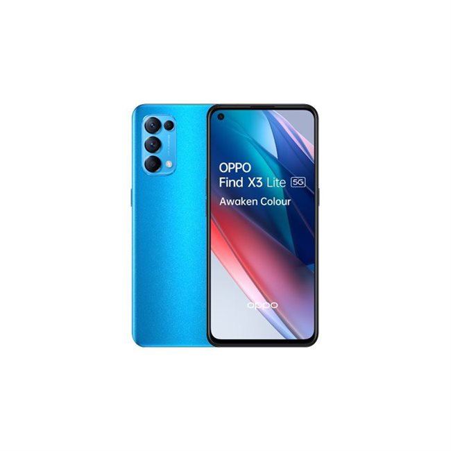 Oppo Find X3 Lite 16,33 cm 6,43Zoll Dual-SIM 8GB 128GB 5G Astral Blue Oppo Find X3 Lite 16,33 cm 6,43Zoll Dual-SIM 8GB 128GB 5G Astral Blue