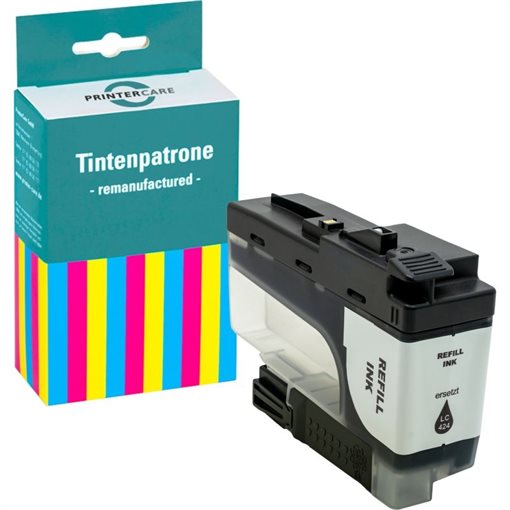 Printer Care Tinte schwarz kompatibel zu: Brother LC424BK