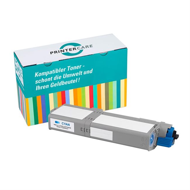 Printer Care Toner cyan kompatibel zu: OKI 46490623