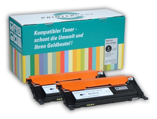 PrinterCare Doppelpack Toner schwarz PC-CLP320BK2