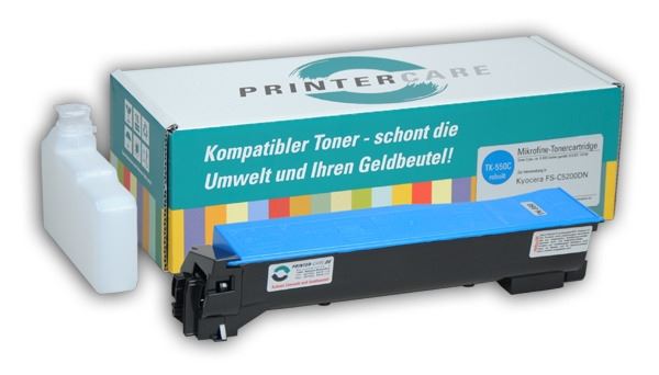 PrinterCare Toner cyan - PC-TK550-C